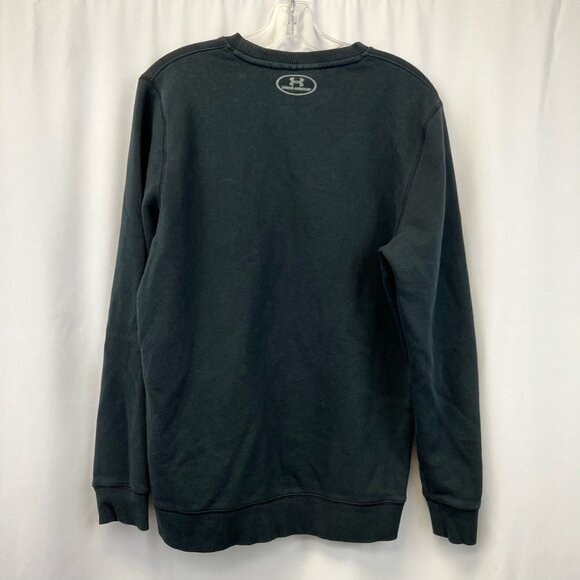 Under Armour Mens Sweatshirt Crew Gray Logo Fitted Athleisure Long Sleeve M - Picture 5 of 10
